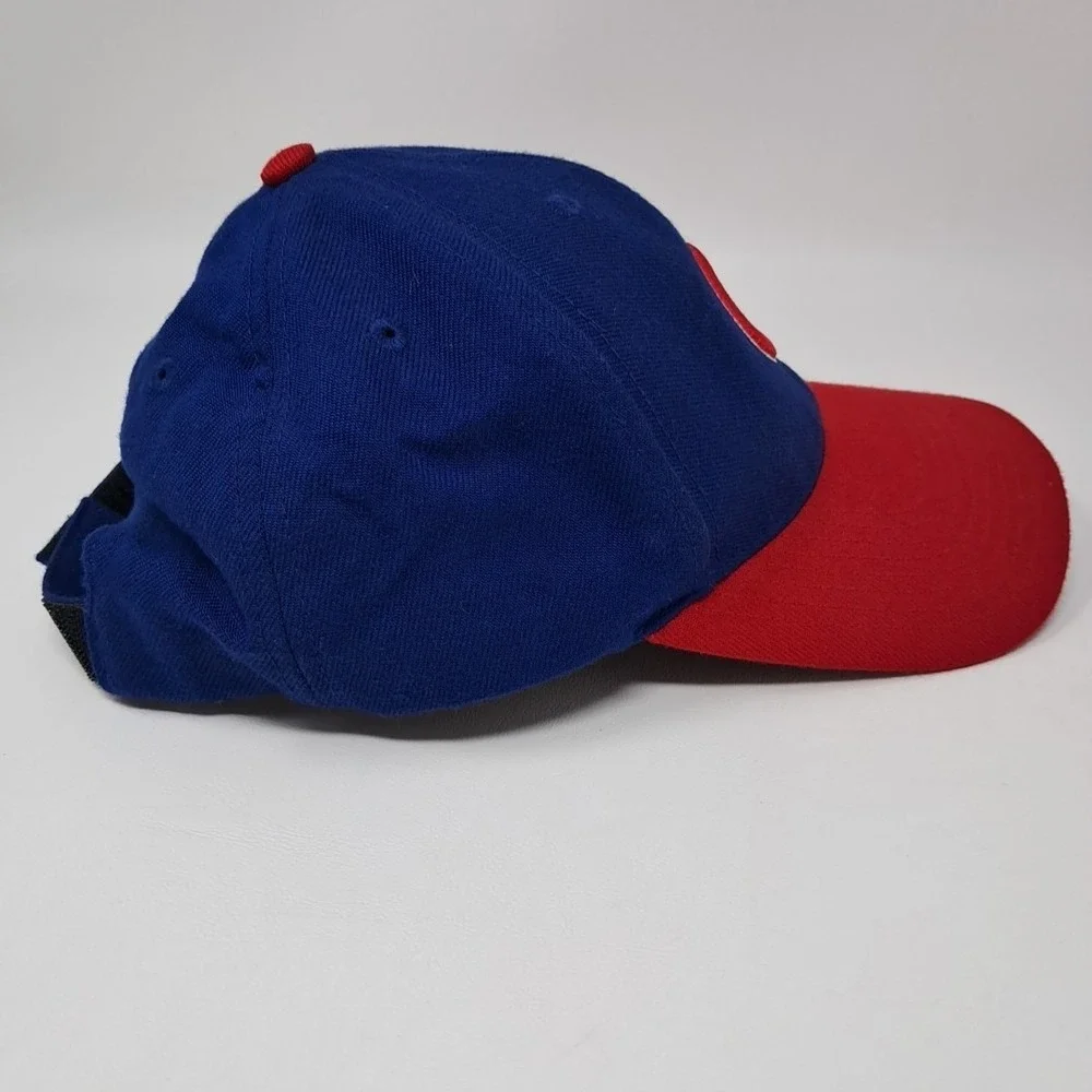 Chicago Cubs Hat Blue Red Logo MLB Baseball Snap Back Adjustable Genuine Merch